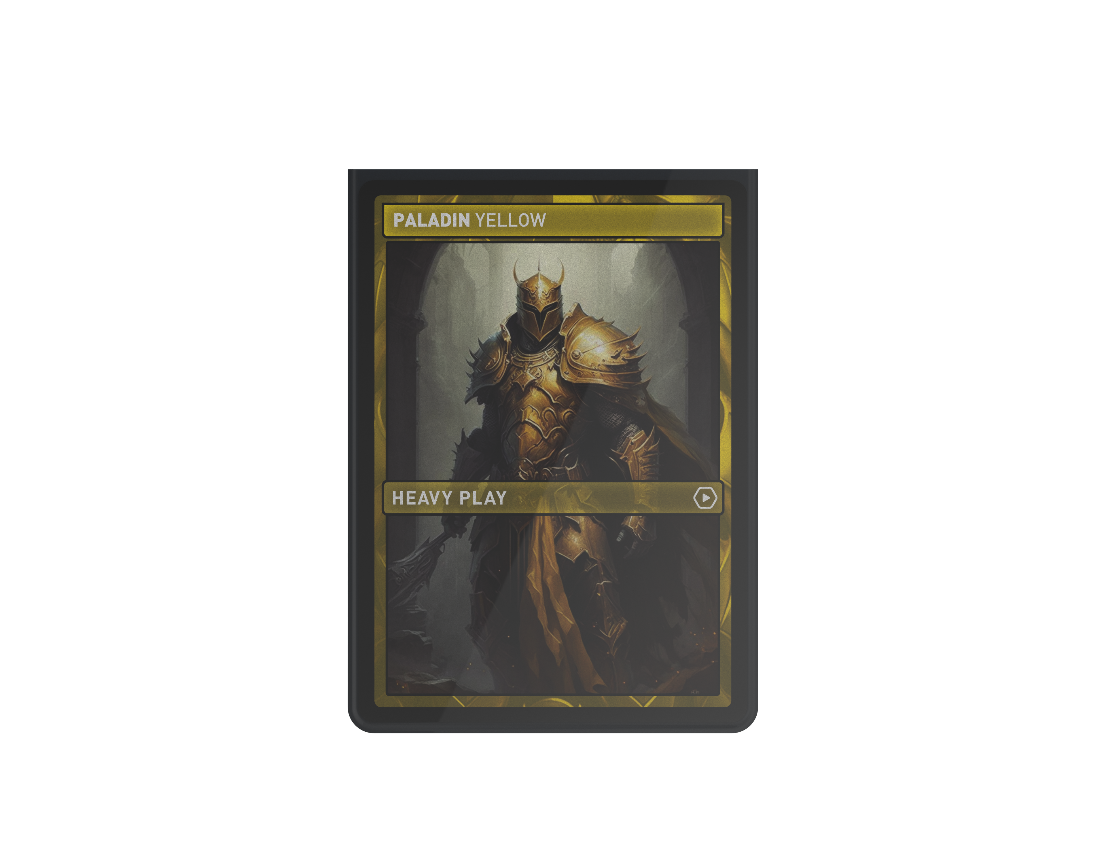 10-PACK OF CURV SLEEVES - STANDARD 100 - PALADIN YELLOW
