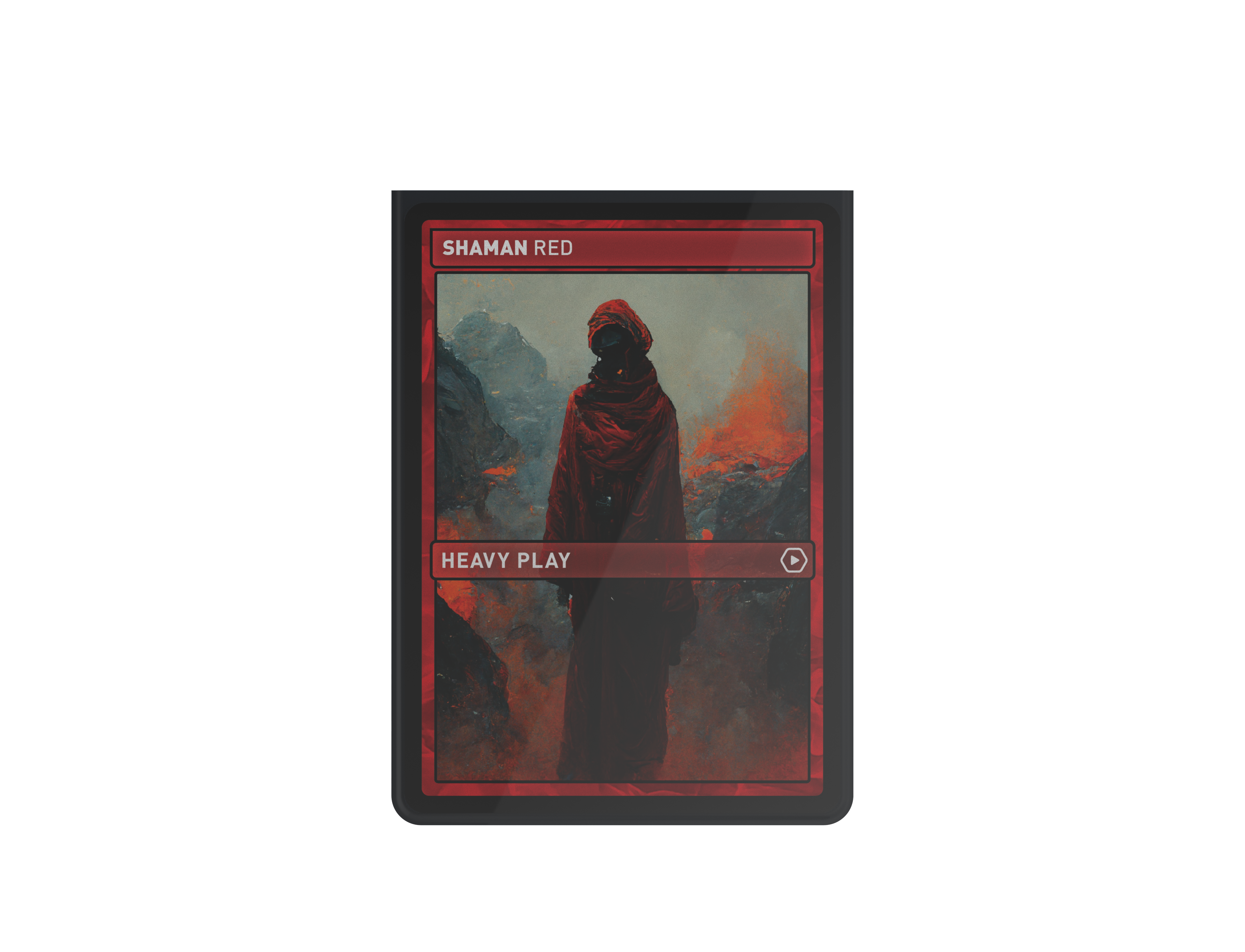 10-PACK OF CURV SLEEVES - STANDARD 100 - SHAMAN RED