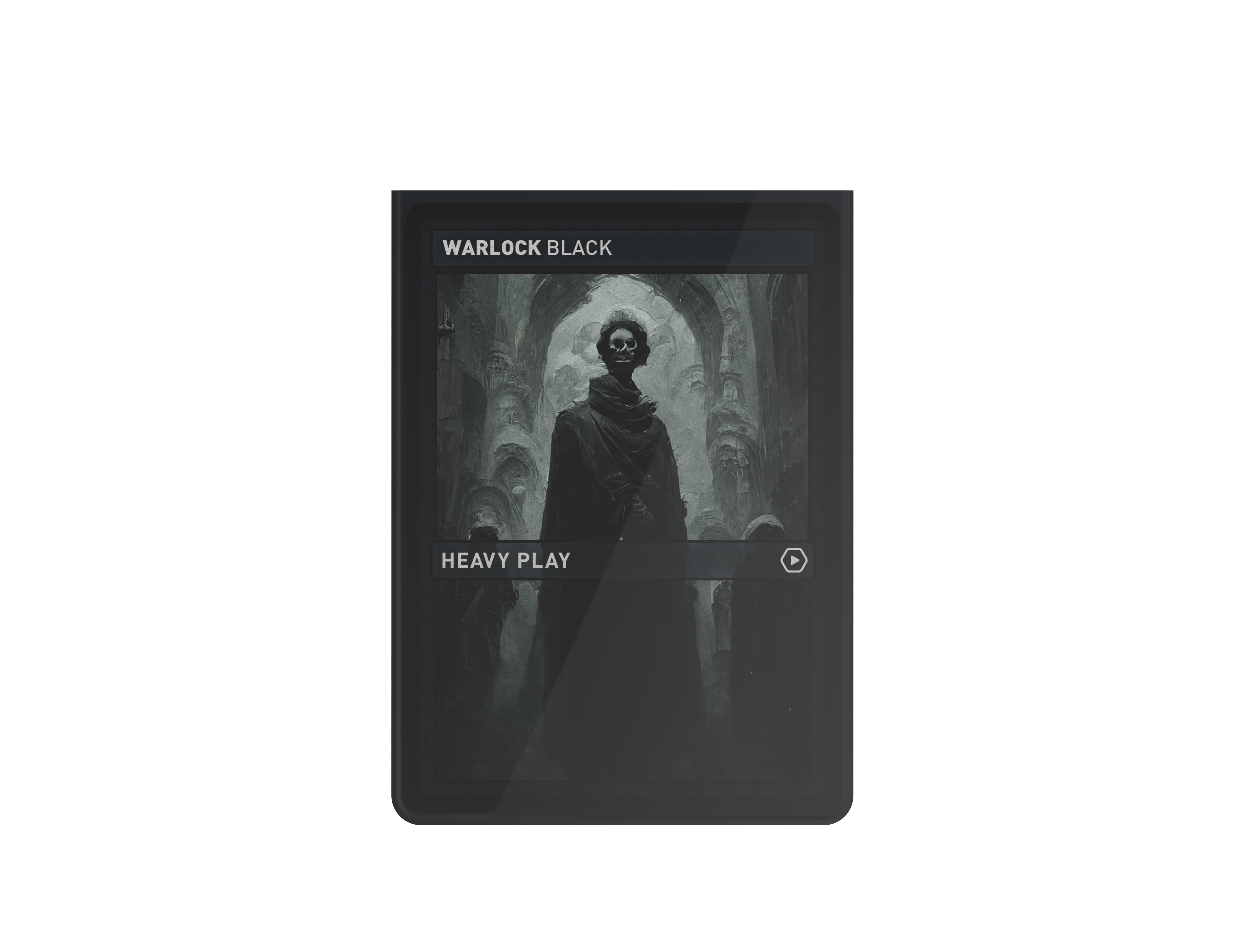 10-PACK OF CURV SLEEVES - STANDARD 100 - WARLOCK BLACK