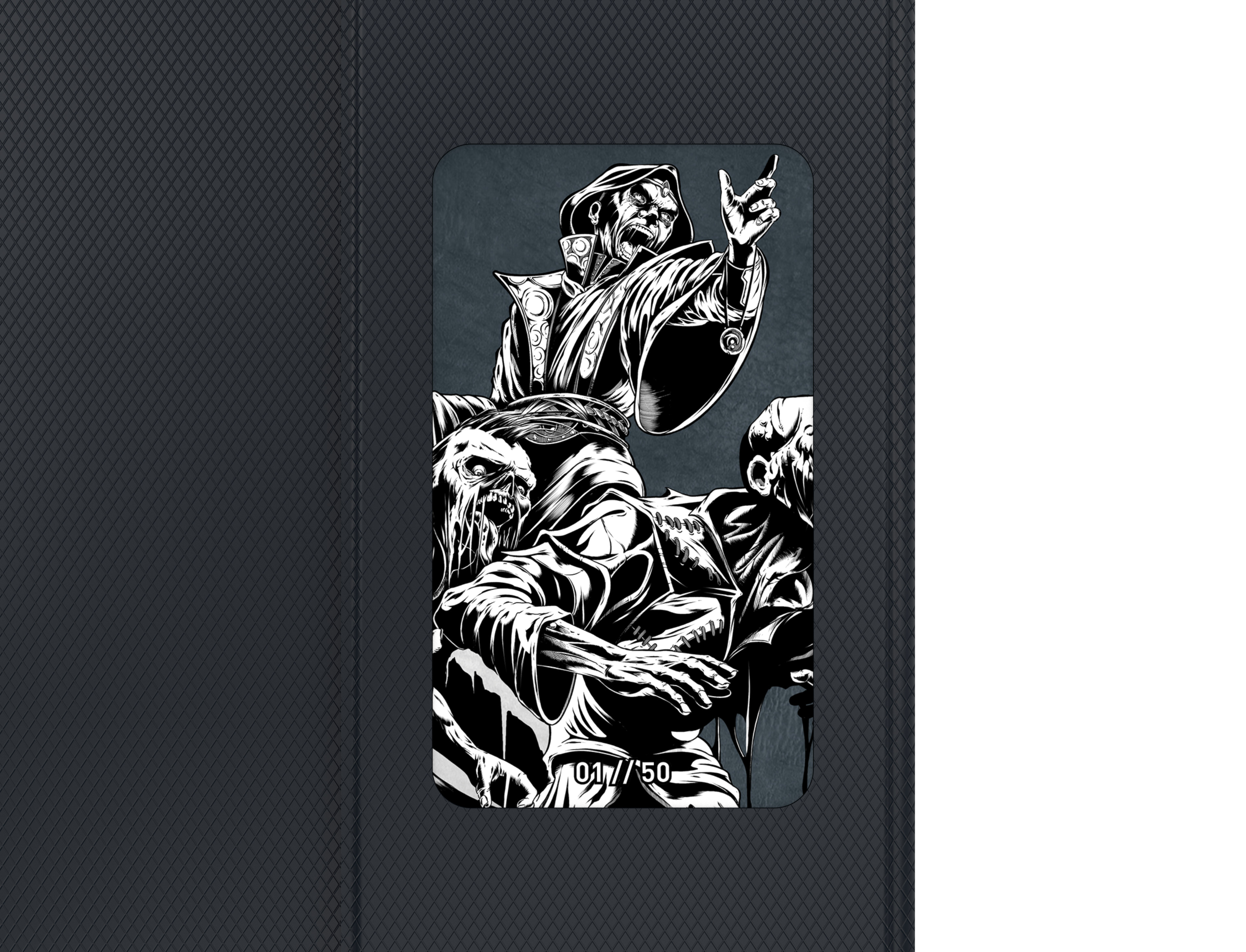 ETB PLAYMAT ART MASTERS - Animate Dead by Phil Stone
