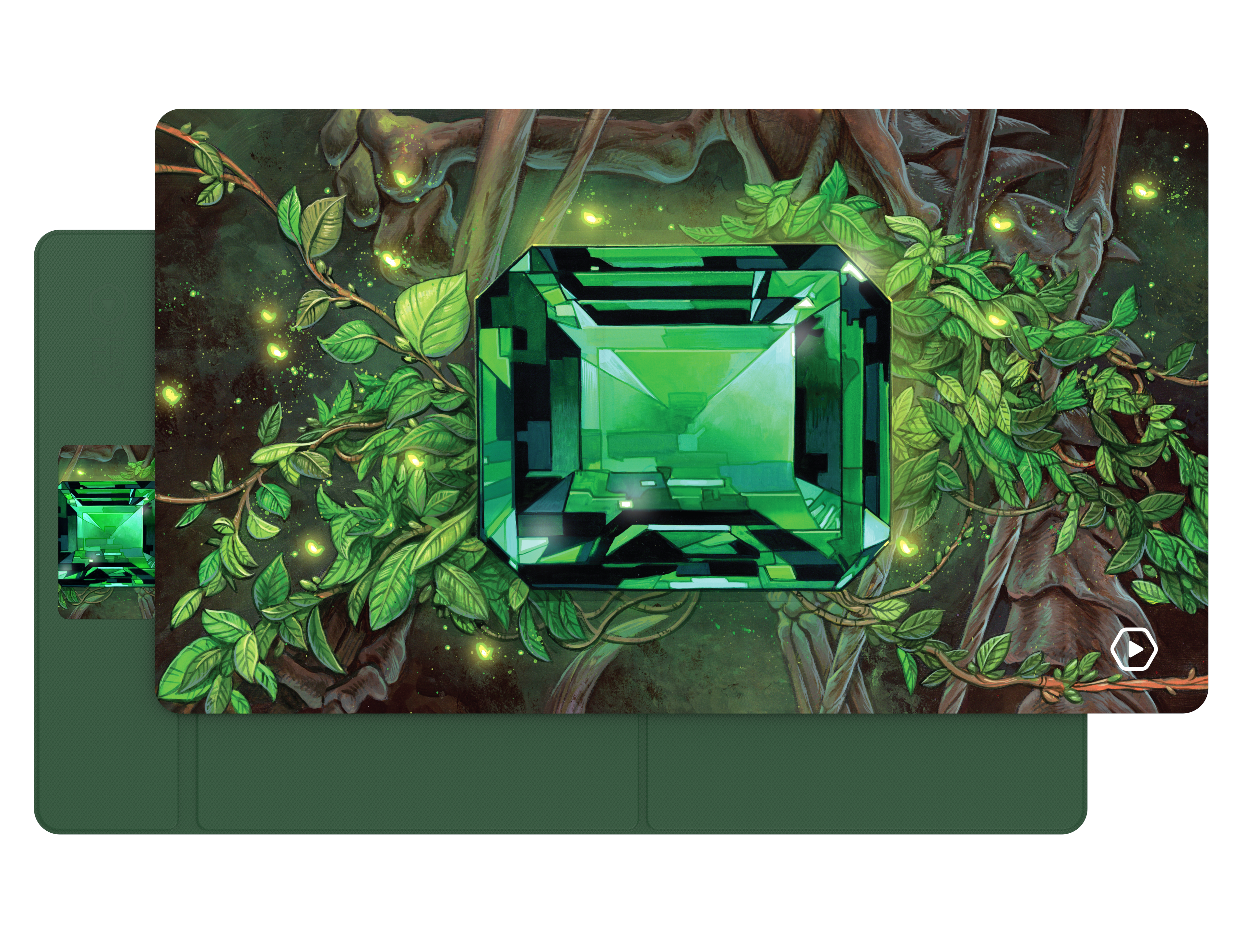 ETB PLAYMAT ART MASTERS - Emerald by Chris Seaman