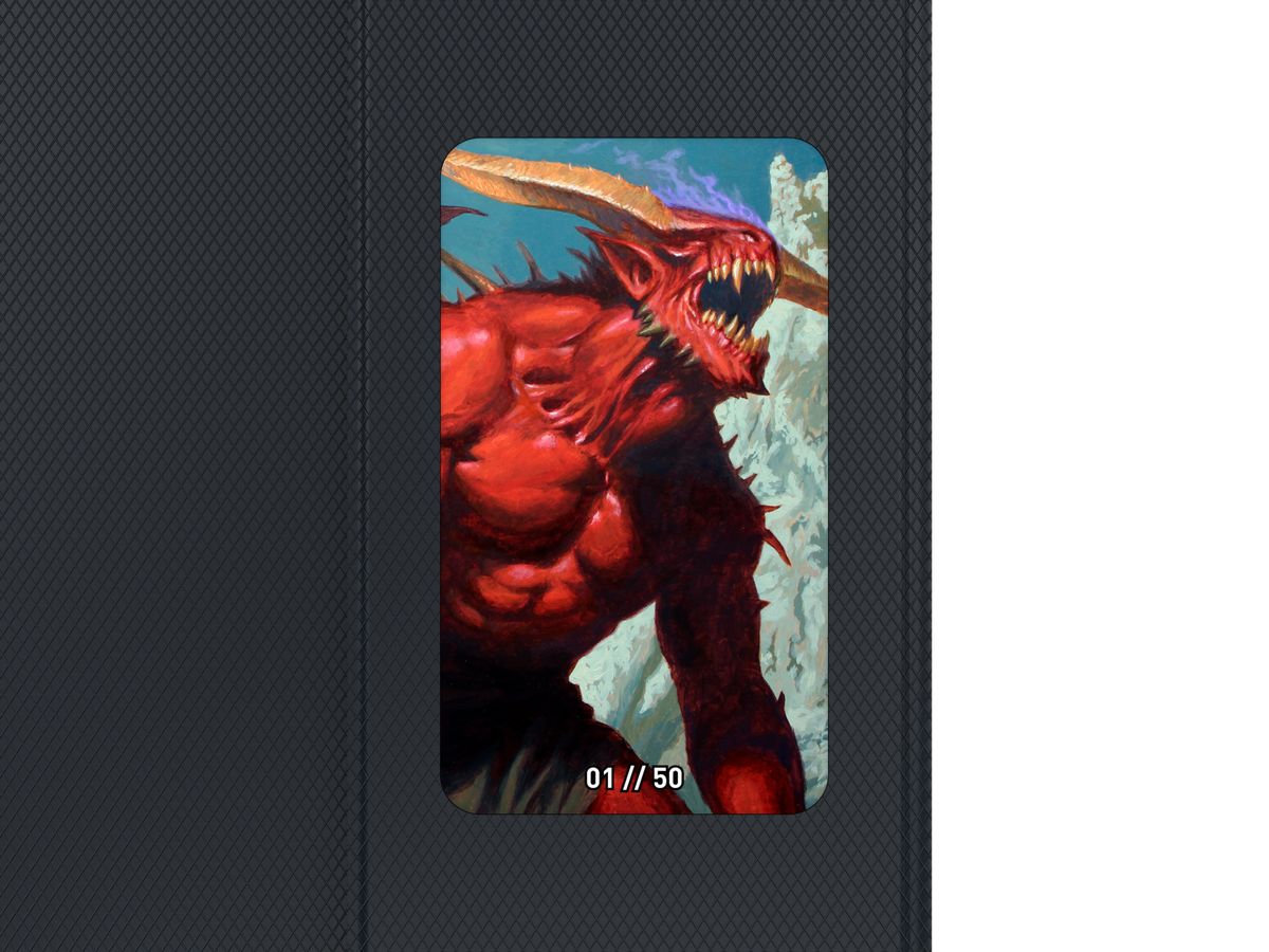 ETB PLAYMAT ART MASTERS - Demons by Dan Scott