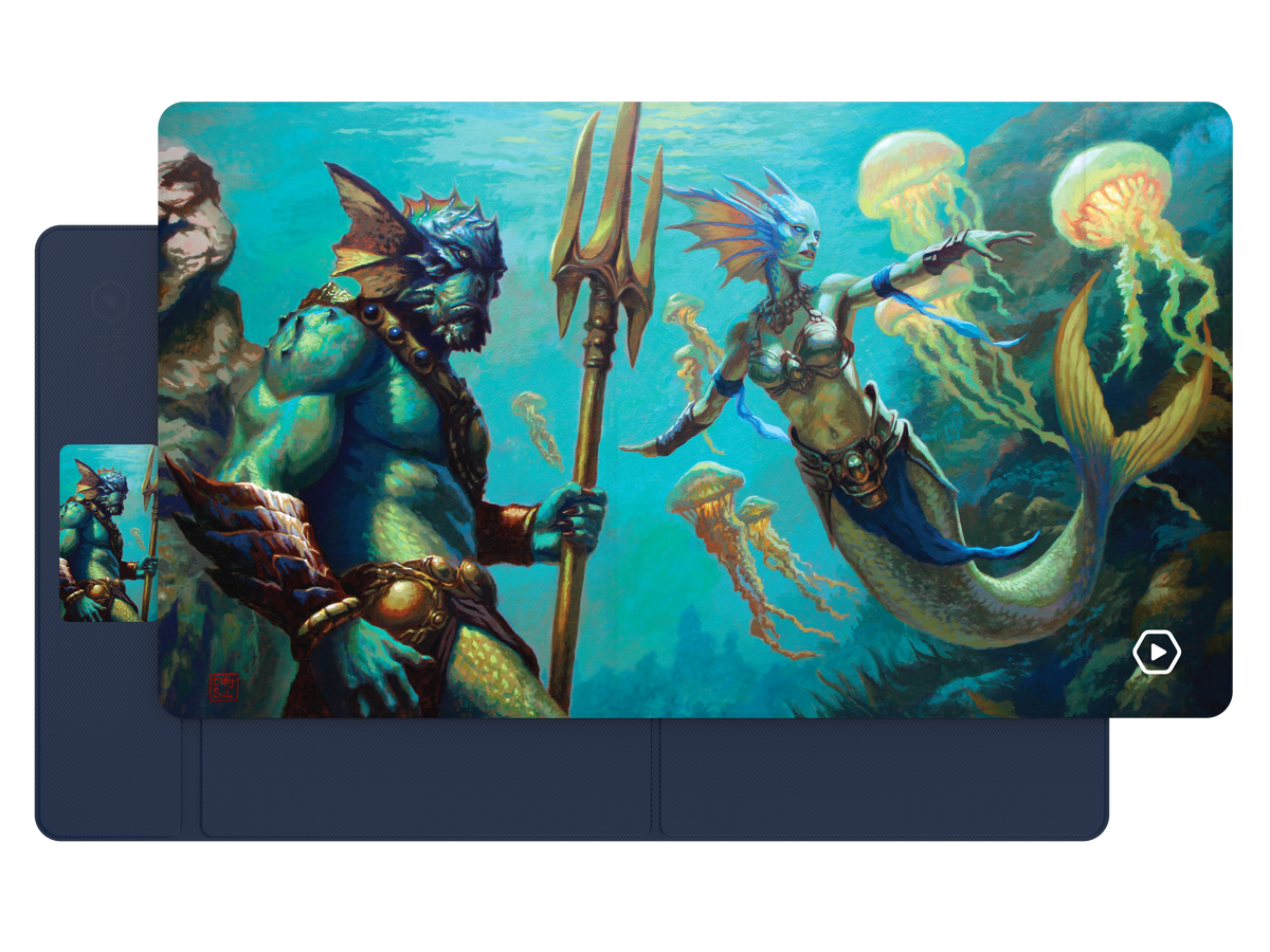 ETB PLAYMAT ART MASTERS - Merfolk by Dan Scott