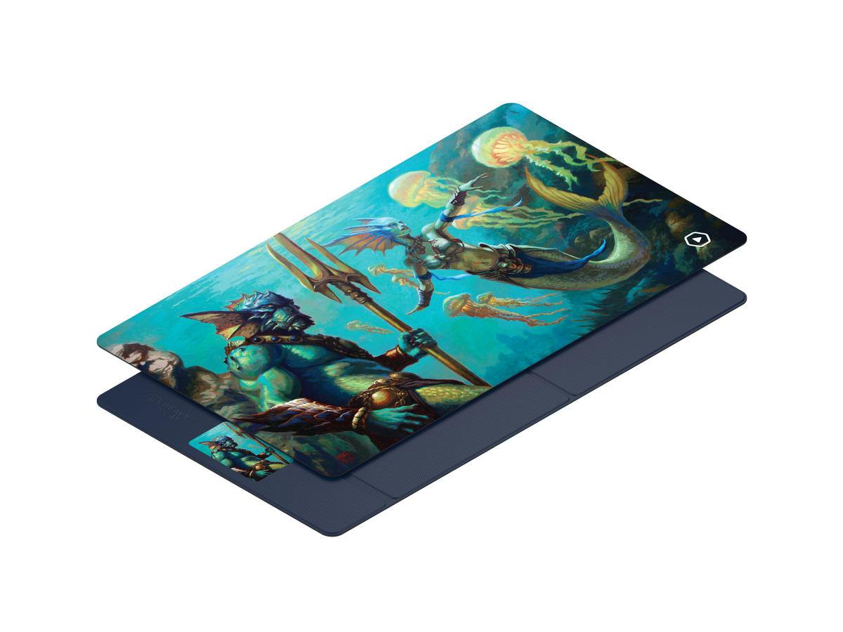 ETB PLAYMAT ART MASTERS - Merfolk by Dan Scott