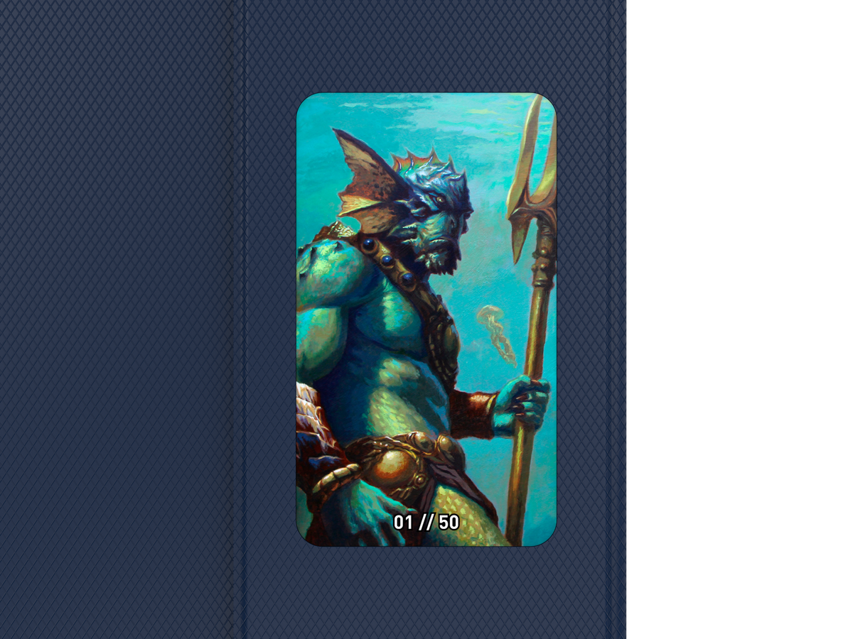 ETB PLAYMAT ART MASTERS - Merfolk by Dan Scott